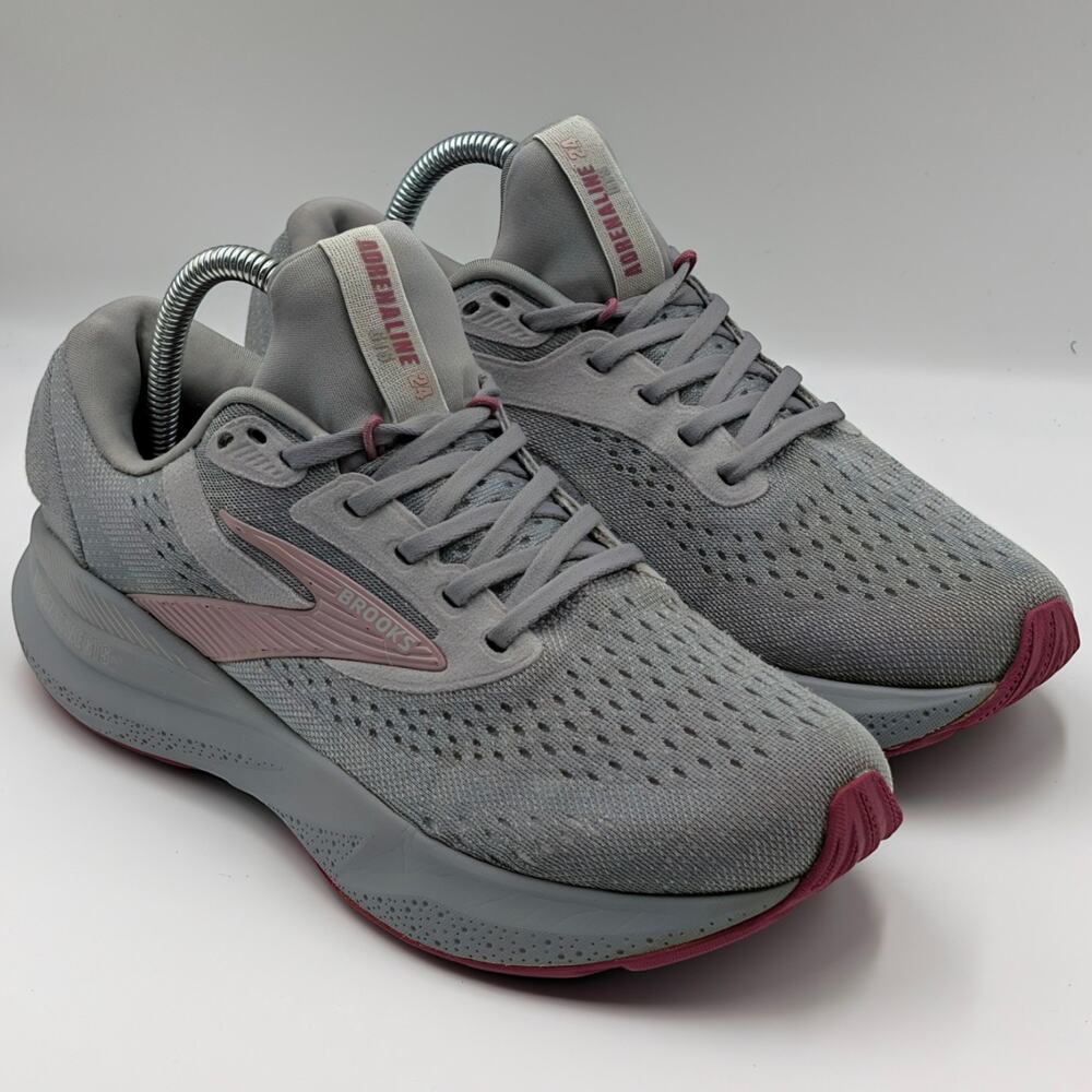 Brooks Adrenaline GTS 24 Alloy White Zephyr Womens 9.5 Medium B (UK 7.5) Shoes